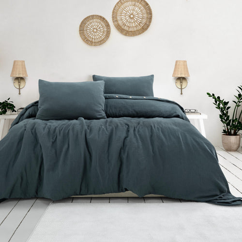 Luxury Muslin Duvet Cover: 100% Cotton Gauze Bed Linen